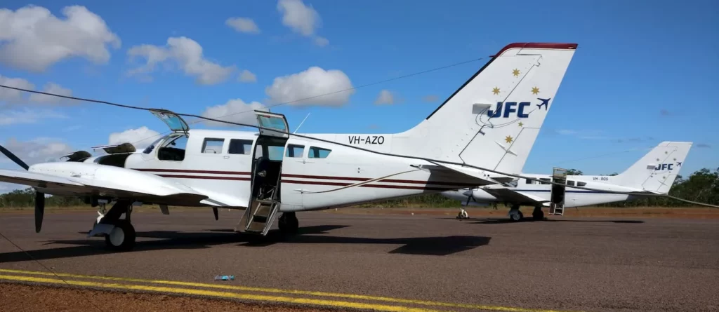 Jandakot Flight Centre charter aircraft ready for departure