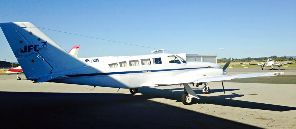 JFC Cessna 402 twin-engine charter aircraft